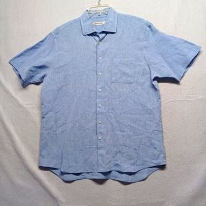 Harry Rosen Linen shirt men's Sz XL